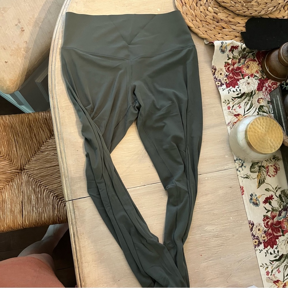 Olive sage Green High-Waisted Leggings